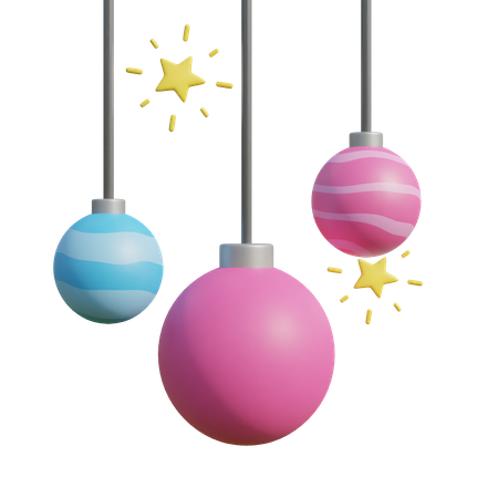Bola de decoração de natal  3D Icon