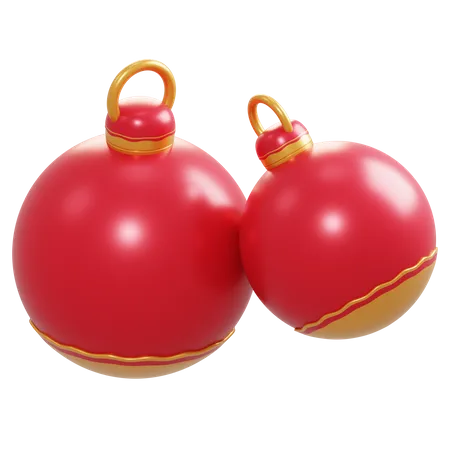 Bola de decoración navideña  3D Illustration