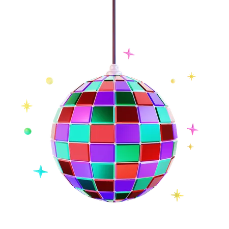 Bola de discoteca  3D Icon