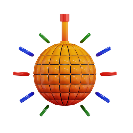 Bola de discoteca  3D Icon