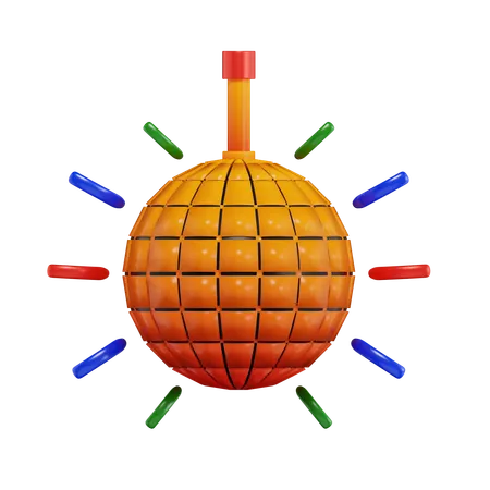 Bola de discoteca  3D Icon