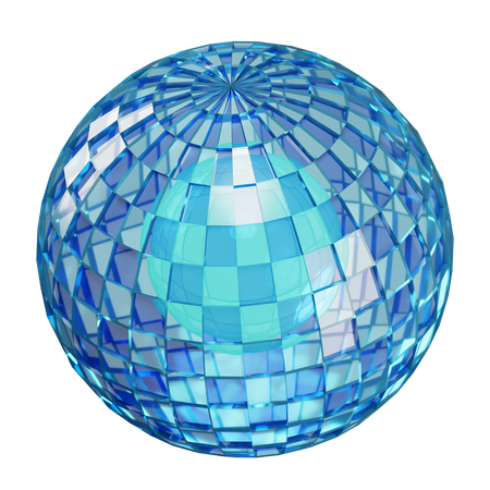 Bola de discoteca  3D Icon