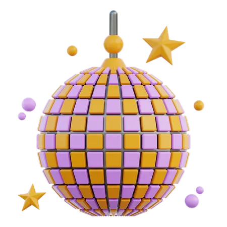 Bola de discoteca  3D Icon