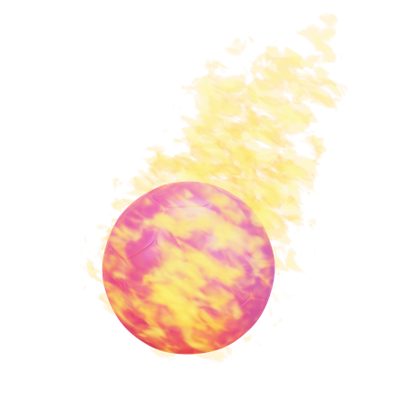 Bola de fuego  3D Icon