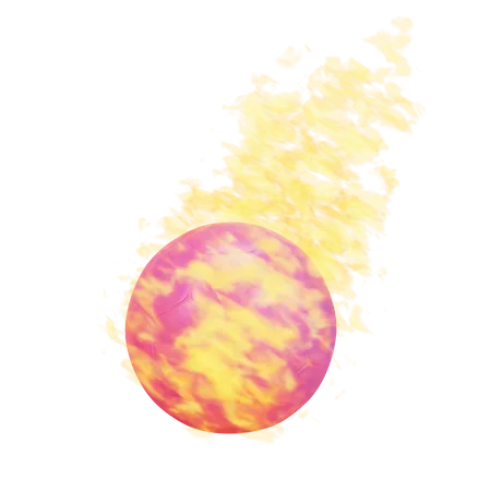 Bola de fuego  3D Icon