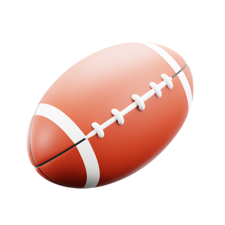 Bola de futebol americano  3D Icon