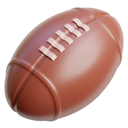 Bola de futebol americano  3D Icon