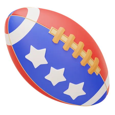 Bola de futebol americano  3D Icon