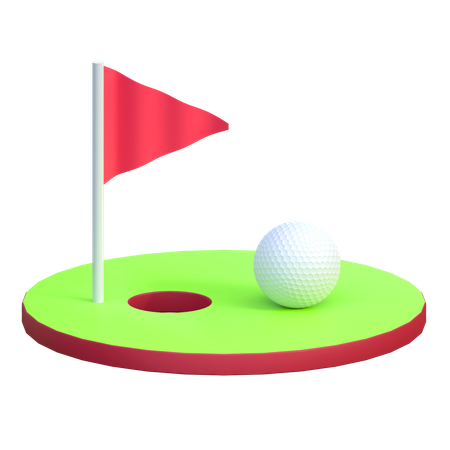 Bola de golfe  3D Icon