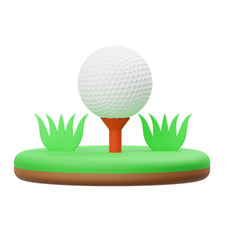 Bola de golfe  3D Illustration