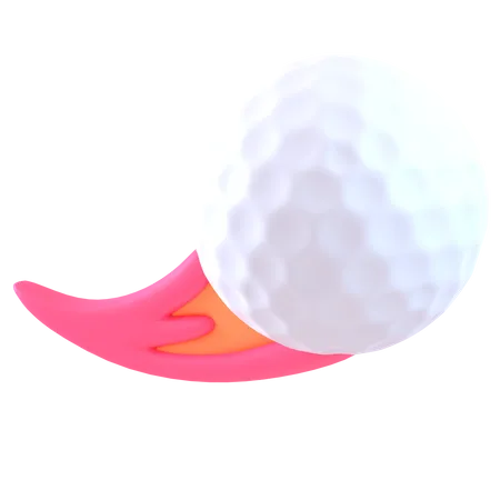 Fogo de bola de golfe  3D Icon