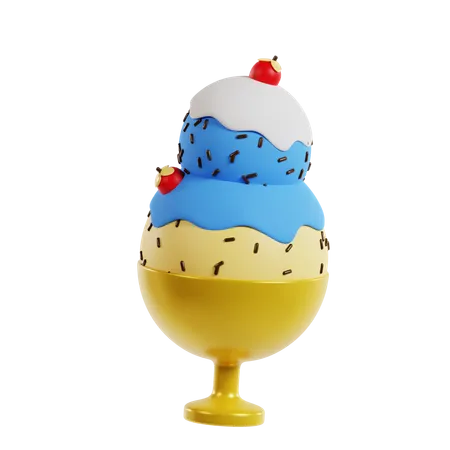 Bola de helado 2  3D Icon