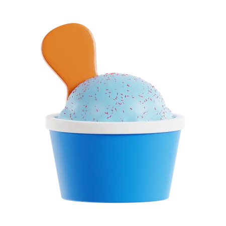 Cucharada de helado  3D Icon