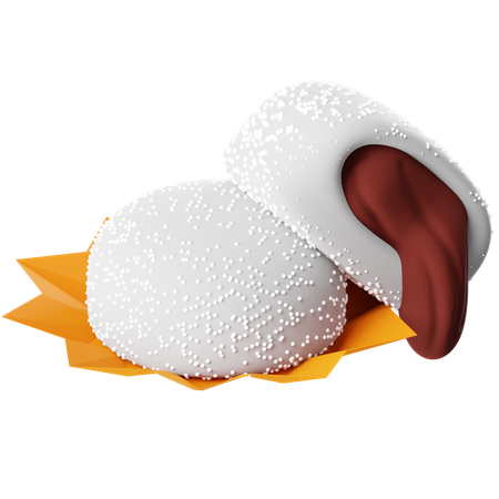 Bola de mochi  3D Icon