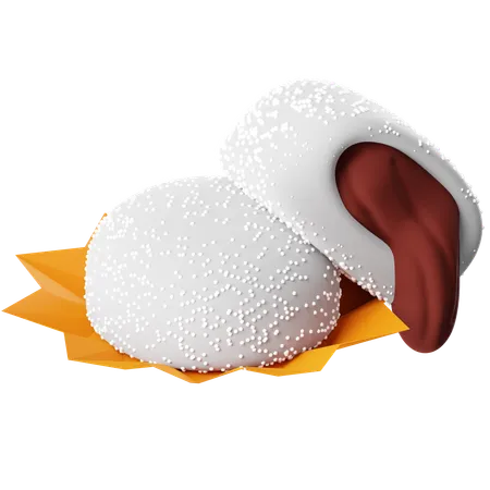 Bola de mochi  3D Icon