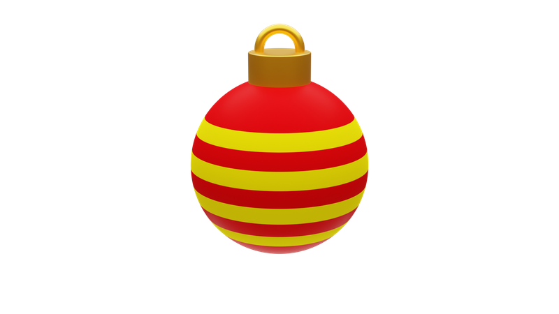 Bola de Natal  3D Icon