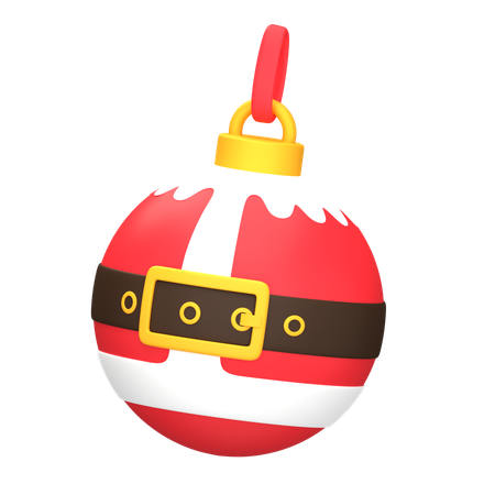 Bola de natal papai noel  3D Icon