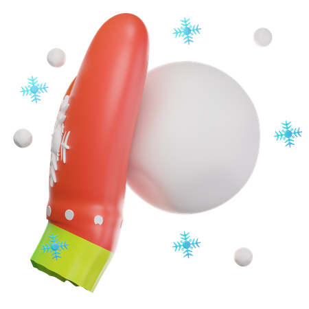 Bola de nieve  3D Icon