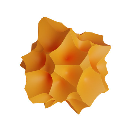 Bola de papel esmagada  3D Icon