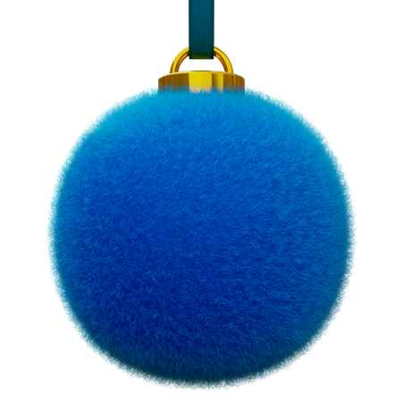 Pele de bola de Natal  3D Icon
