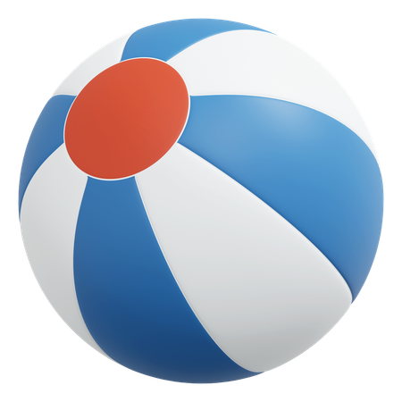 Bola de praia  3D Icon