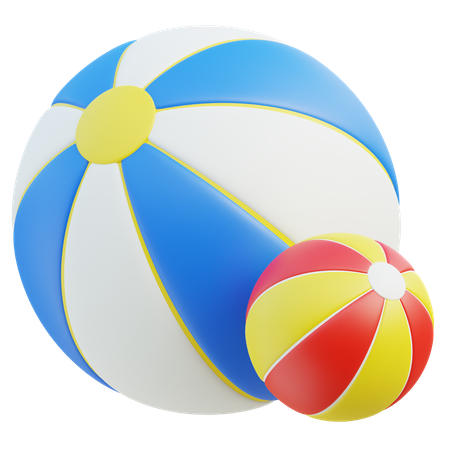 Bola de praia  3D Icon