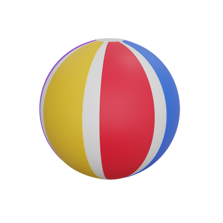 Bola de praia  3D Icon