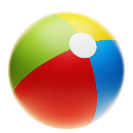 Bola de praia  3D Icon