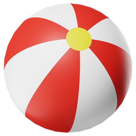 Bola de praia  3D Icon