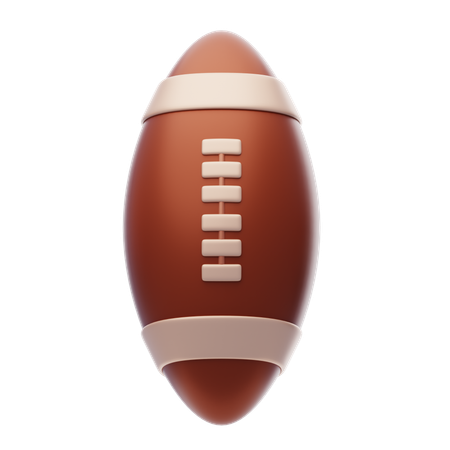 Bola de rugby  3D Icon