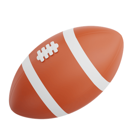 Bola de rugby  3D Icon