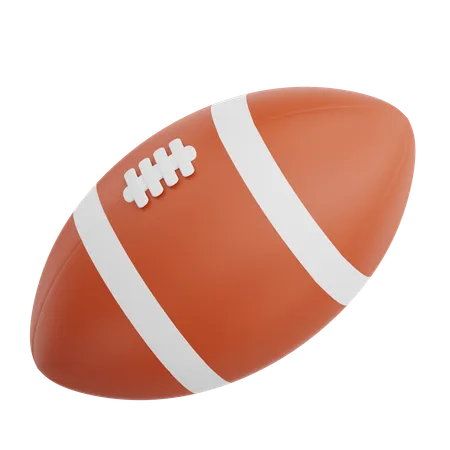 Bola de rugby  3D Icon