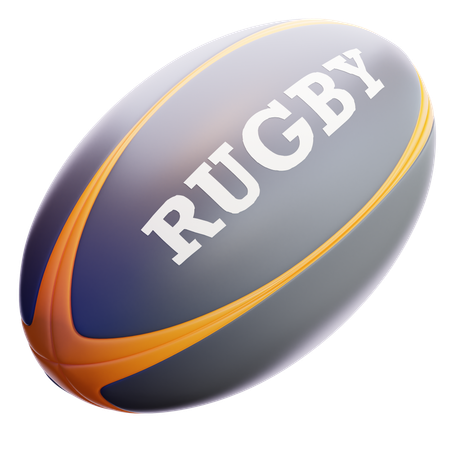 Bola de rugby  3D Icon