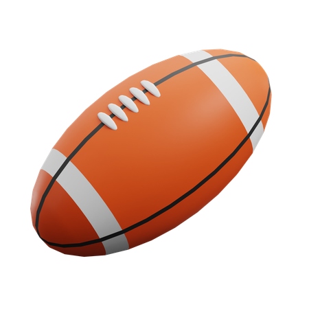 Bola de rugby  3D Icon