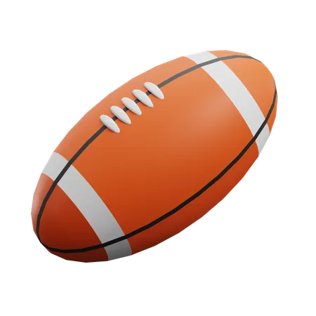 Bola de rugby  3D Icon