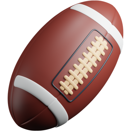 Bola de rugby  3D Icon