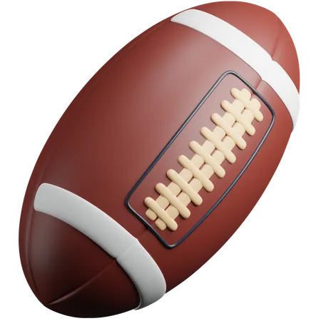 Bola de rugby  3D Icon