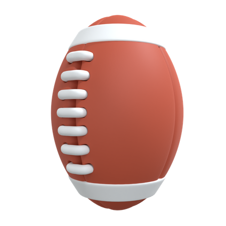 Bola de rugby  3D Icon