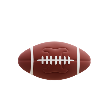 Bola de rugby  3D Icon