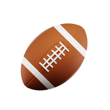 Bola de rugby  3D Icon