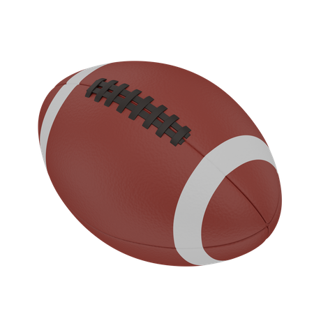 Bola de rugby  3D Icon