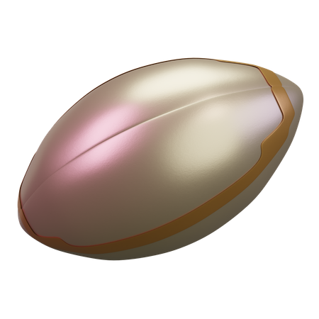 Bola de rugby  3D Icon