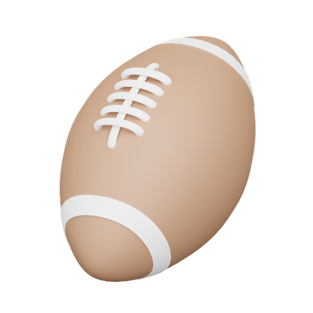 Bola de rugby  3D Icon