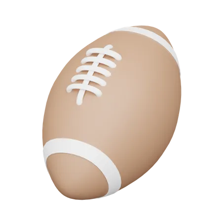 Bola de rugby  3D Icon