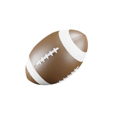 Bola de rugby  3D Icon