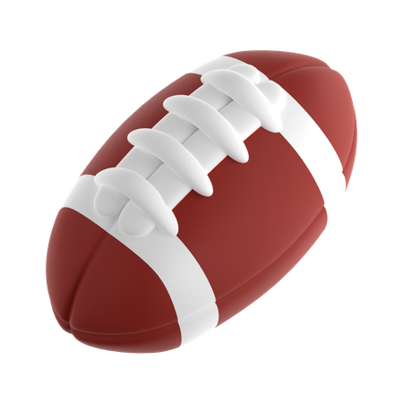 Bola de rugby  3D Icon