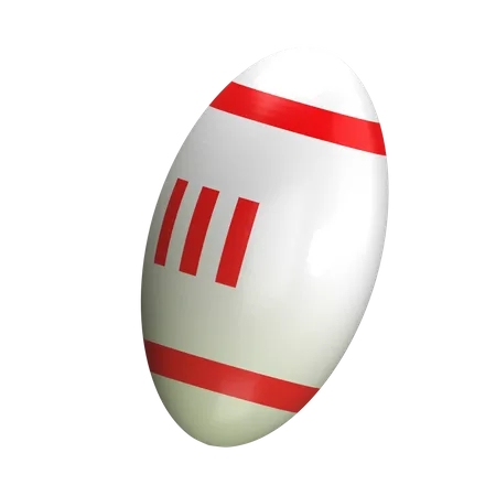 Bola de rugby  3D Icon