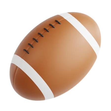 Bola de rugby  3D Icon