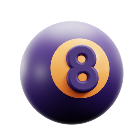 Bola de bilhar  3D Icon