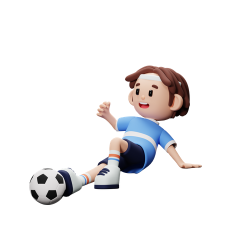 Bola de tackle de jogador de futebol  3D Icon